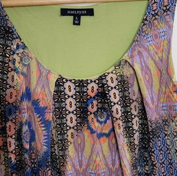 Hailey 23 | Tribal Print Tank Dress Size Large - Picture 4 of 4